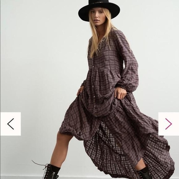 Free People Dresses & Skirts - Free People Eddie plaid shirt dress